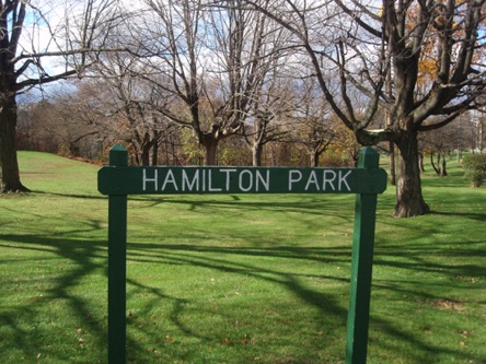 Hamilton Park is right across the street from your home